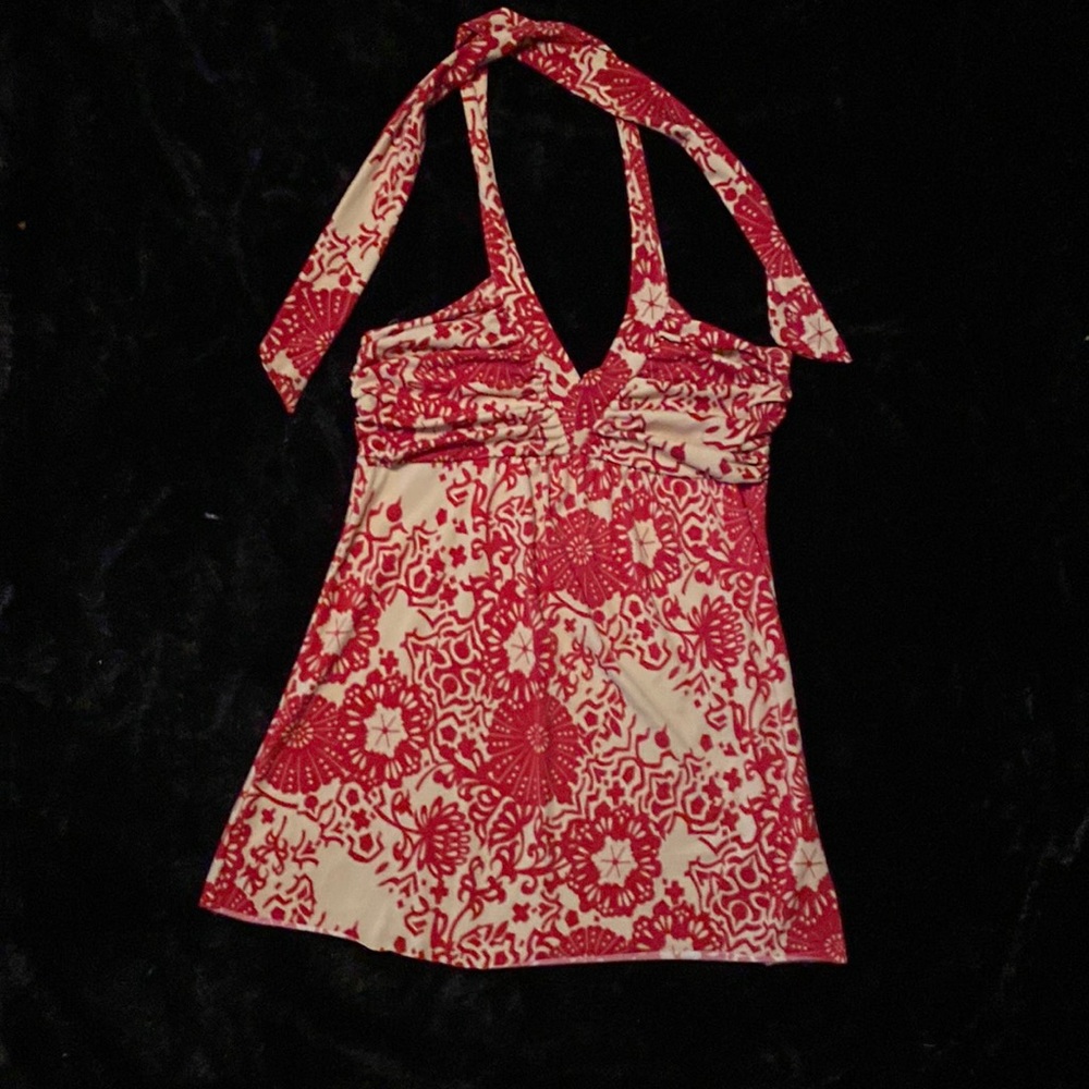 Charlotte Russe Red&Cream Halter